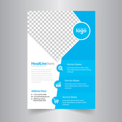 Abstruct Business Flyer Design Template.