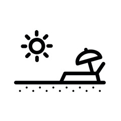 Beach Illustration Symbol Icon