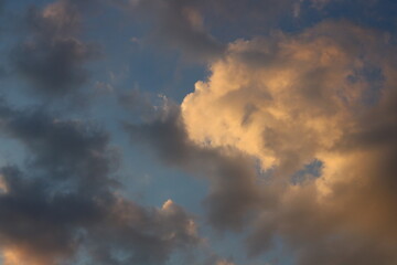 Fototapeta na wymiar time lapse of clouds