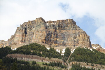 Fototapeta na wymiar Top Of Mount Kerkeslin, Jasper National Park, Alberta