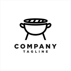 logo vector illustration of vintage grills