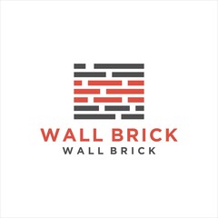 logo vector abstract brick wall