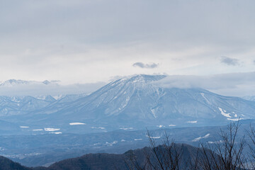Fototapeta na wymiar Mount Fuji view from the Fujiyoshida.