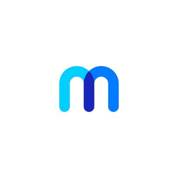 m letter logo vector icon illustration