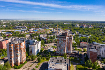 Bird's-eye view of Ivanovo: Shoshina street.