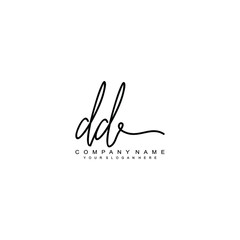 DD initials signature logo. Handwriting logo vector templates. Hand drawn Calligraphy lettering Vector illustration.