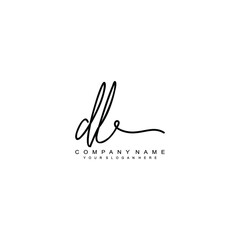 DL initials signature logo. Handwriting logo vector templates. Hand drawn Calligraphy lettering Vector illustration.