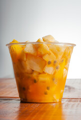 Gastronomy, healthy ice cream desserts