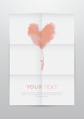 poster with heart