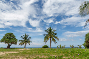 Karon Beach under cloudy sky