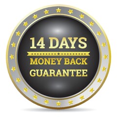 money back guaranteed label