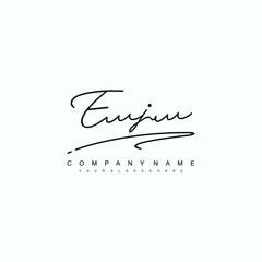EJ initials signature logo. Handwriting logo vector templates. Hand drawn Calligraphy lettering Vector illustration.