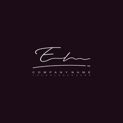 EL initials signature logo. Handwriting logo vector templates. Hand drawn Calligraphy lettering Vector illustration. - obrazy, fototapety, plakaty