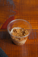 Gastronomy, healthy ice cream desserts