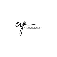 EY initials signature logo. Handwriting logo vector templates. Hand drawn Calligraphy lettering Vector illustration.