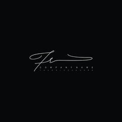 FR initials signature logo. Handwriting logo vector templates. Hand drawn Calligraphy lettering Vector illustration.