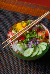 Gastronomy, healthy ice cream desserts