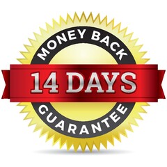 money back guaranteed label