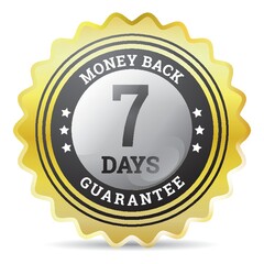money back guaranteed label