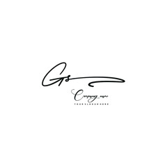 GS initials signature logo. Handwriting logo vector templates. Hand drawn Calligraphy lettering Vector illustration.