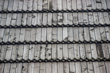 wooden roof tiles background