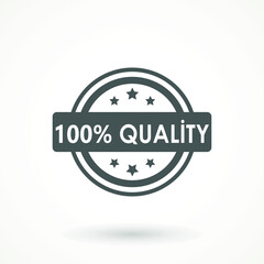 Quality product Ribbon Approved certificate icon isolated on white background