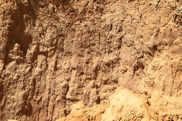 Texture of clay mountain as background