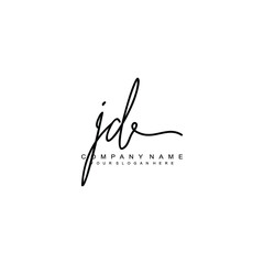 JD initials signature logo. Handwriting logo vector templates. Hand drawn Calligraphy lettering Vector illustration.