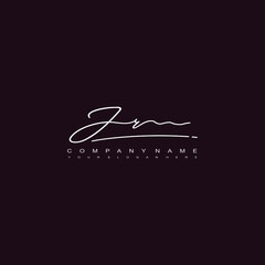 JR initials signature logo. Handwriting logo vector templates. Hand drawn Calligraphy lettering Vector illustration.