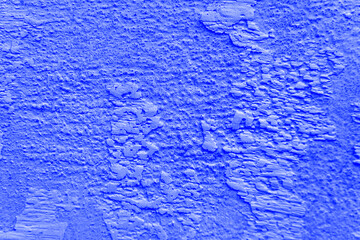 texture old blue stucco on the wall