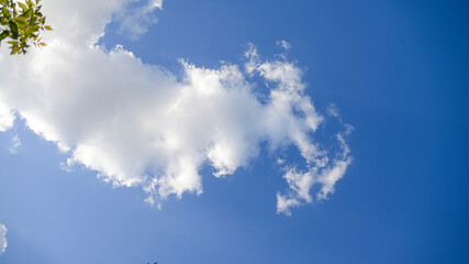 background of blue sky with clouds