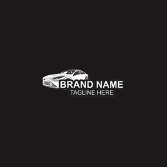 automotive car logo template black and white