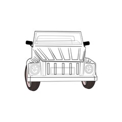 car line graphic illustration art style