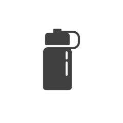 Thermos flask vector icon. filled flat sign for mobile concept and web design. Vacuum water bottle glyph icon. Symbol, logo illustration. Vector graphics