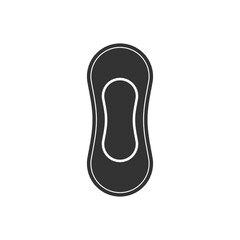 Menstrual hygiene pad icon. Vector Illustration
