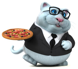 Fun cat - 3D Illustration