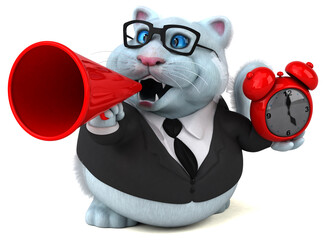 Fun cat - 3D Illustration