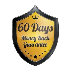 60 days money back guarantee label