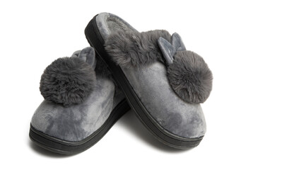soft slippers isolated
