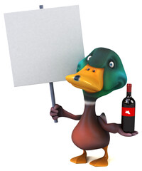 Fun duck - 3D Illustration
