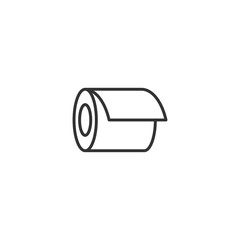 Toilet paper. Tissue symbol modern simple vector icon for website design, mobile app, ui. Vector Illustration