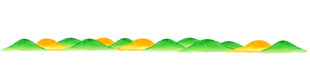 夏から秋にかけての山々