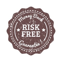 money back guarantee label
