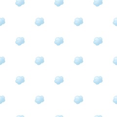 Seamless cloudlet pattern. Ordered clouds background elements for prints
