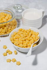 breakfast cereal for children - crispy stars, vertical