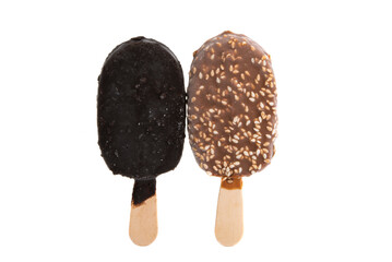 ice cream on a stick isolated