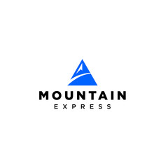 Modern and clean logo design of mountain on clear background colours - EPS10 - Vector.