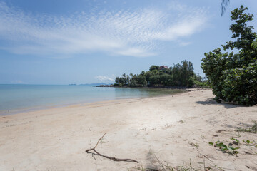 The beach in the morning at Bangpor beach Samui island, Thailand