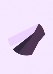 Plum Purple color Crossing lines generativeart style colorful illustration