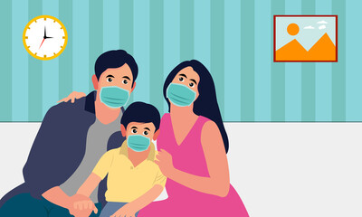 Family protected from the virus.  Anyone can use This Design Easily.